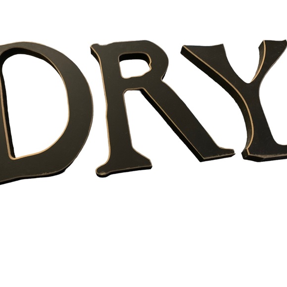 Wooden Laundry Letters= L-A-U-N-D-R-Y - Picture 5 of 5